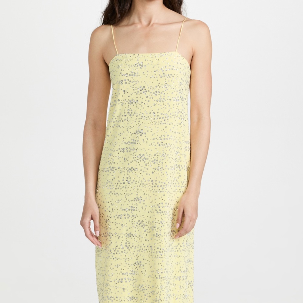 Tibi Scintilla Jersey Slip Dress